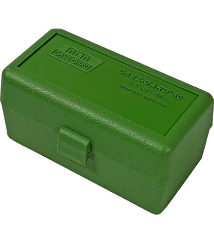 Amazon.co.jp: MTM 蓋つき弾薬ケース ライフル弾 100発収納 22-250 308