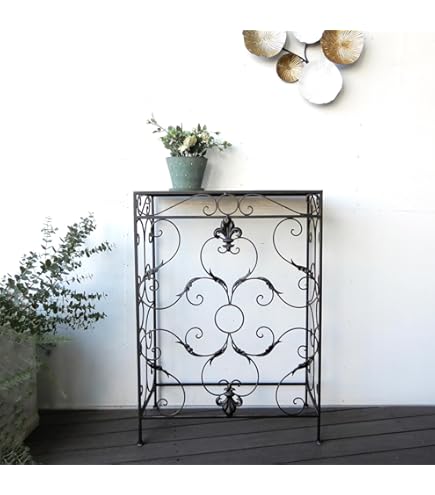 Amazon｜[GZGZ] コンソールテーブル コンソール 木製 アイアン