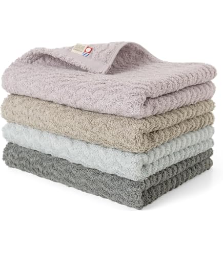 Amazon｜&COTTON 泉州 ちょうど良いサイズのミニバスタオル セット 綿