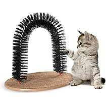 Amazon | 猫のグルーミングスクラッチャーブラシグッズキティラビング 