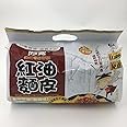 華華百貨店【中華食材·乾物】 白家紅油面皮 鋪盖面 酸辣味 インスタントラーメン 方便面皮 4食入り 420g
