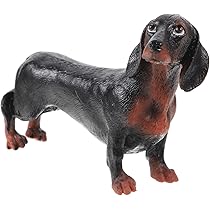 Amazon.co.jp: MOLUCKFU 仿真ダックスフンドフィギュア