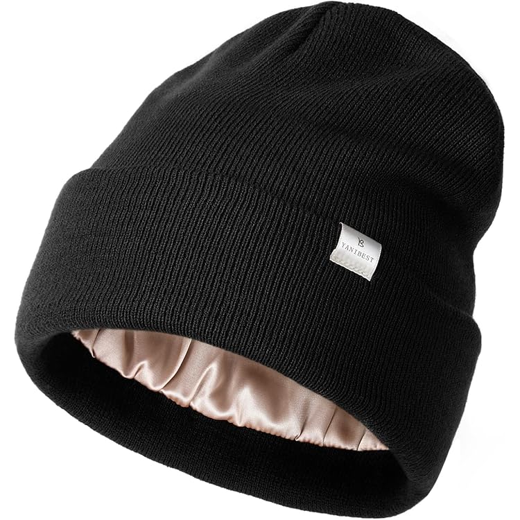 beanie hat with satin lining