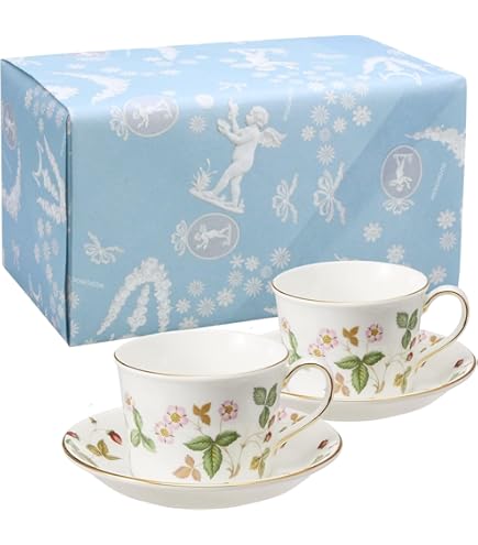Amazon | Wedgwood Oberon ティーカップ&ソーサー 6オンス マルチ