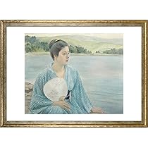 Amazon.co.jp: ポスター 黒田清輝 (湖畔) A3サイズ インテリア