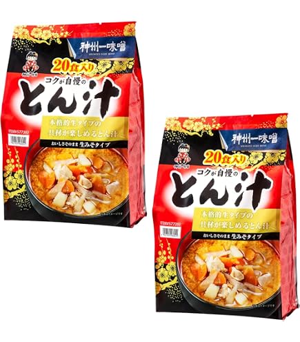 Amazon | 旭松食品 生みそずい生タイプ とん汁4食【袋入】 8袋 | 生