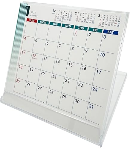 Amazon | エムプラン 2025年 カレンダー キュービックス 卓上
