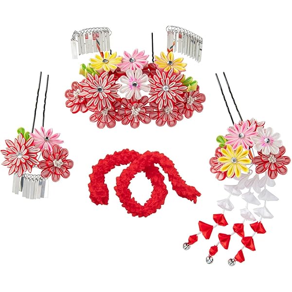 Amazon | [京のみやび] 七五三 勝山かんざし・ちんころ4点