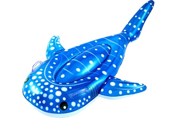 Livlight ジンベイザメ フロート 浮き輪 サイズ別 【水辺で映える大型フロート】 大人用 子供用 うきわ プール 水上ハンモック ジンベエザメ サメ