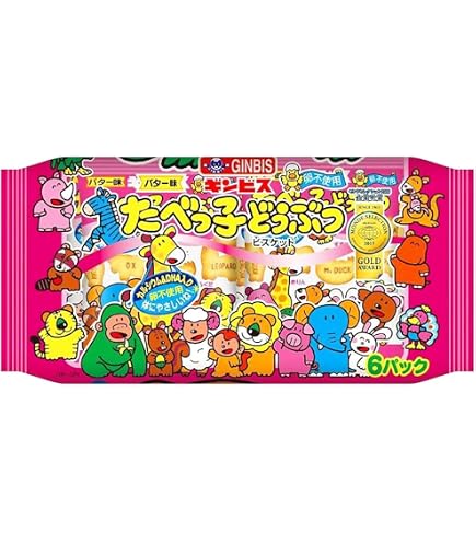 Amazon.co.jp: ギンビス たべっ子どうぶつバター味 63g : 食品・飲料・お酒
