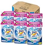 アタック 【ケース販売】 抗菌EX スーパークリアジェル 洗濯洗剤 液体 詰替用 大容量 1.35kg×6個