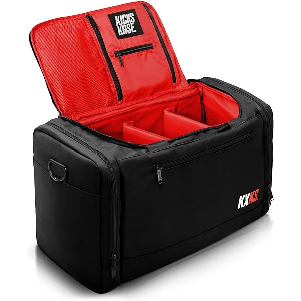 feet 赤 収納バッグ付き Amazon.co.jp: KXKS. Kicks Kase エッセンシャル スニーカー ダッフル