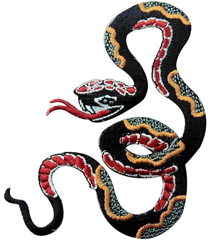 Amazon.co.jp: 双頭蛇刺繍のバッジのアイロン付けまたは縫い