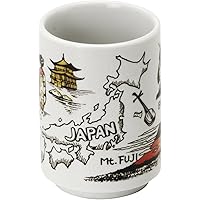 美濃焼 寿司湯呑 JAPAN 552-11-47E