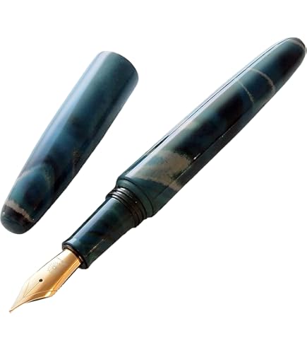 Amazon | WANCHER 夢万年筆 DREAM PEN 誠エボナイト マーブルブルー