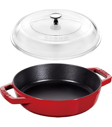 Amazon｜staub ストウブ 「 両手フライパン チェリー 20cm