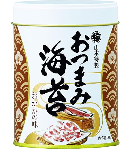 Amazon.co.jp: 山本海苔店 味つけ海苔 おつまみ海苔 (わさびごま) 1缶