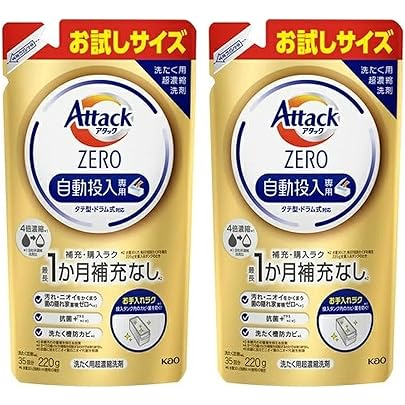 Amazon | 花王 アタック ZERO（ゼロ） 自動投入専用 詰め替え用 220g