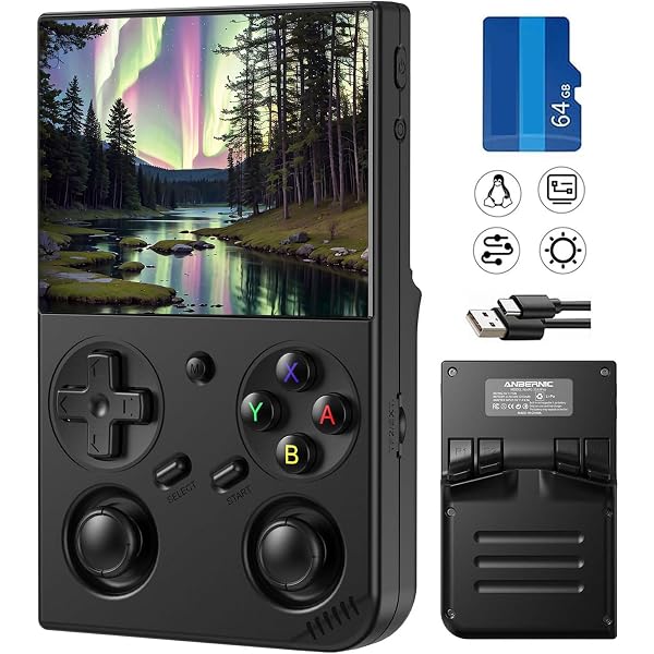 Amazon | Anbernic RG40XXV携帯型ゲーム機Linuxシステム4インチIPSフル