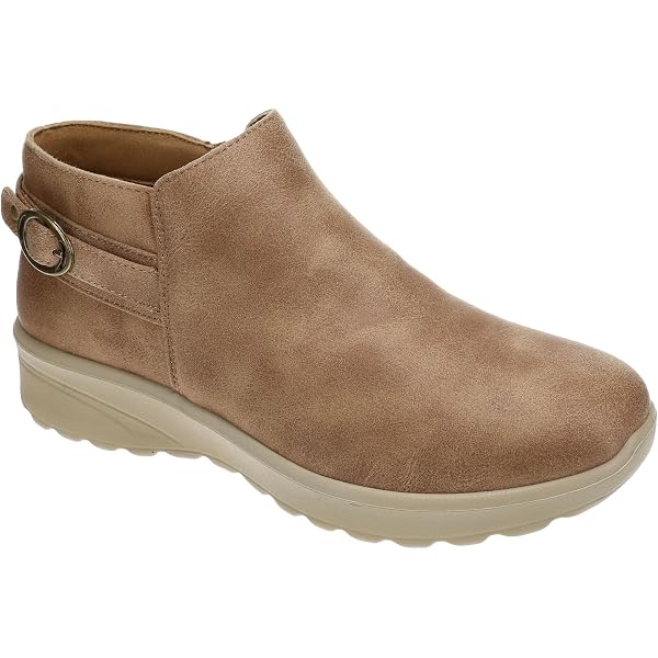 Booties Ankle Leather Women Heavenly Soles Rashida Low Wedge Chelsea ...