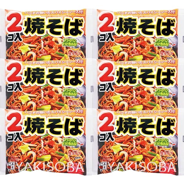 Amazon.co.jp: 五木食品 3食入塩焼そば 477g×6個(常温保存商品