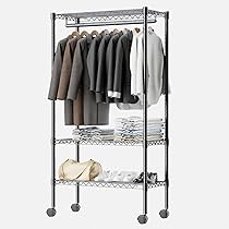 Amazon.co.jp: Luckycoco ハンガーラック 洋服ラック ワードローブ