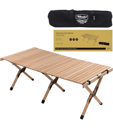ハイランダー　ウッドロールトップテーブル120 ウッドロールトップテーブルLIGHT 120 アウトドア キャンプ ロー