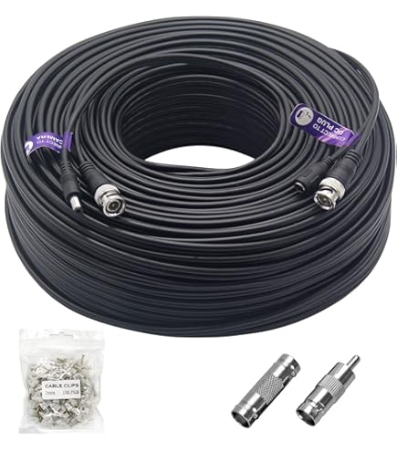 Amazon.co.jp: SHD CCTV防犯カメラケーブル 監視RCA BNCケーブル