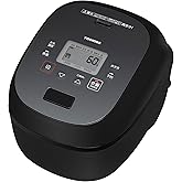 TOSHIBA(東芝) 炊飯器 炎匠炊き 5.5合 RC-10RWA(K) グランブラック 真空IH rice cooker 日本製 真空ひたし 早炊き 真空保温白米40時間 お手入れ簡単