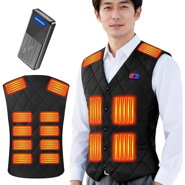 BABGHOY 充電式加熱ベスト 16箇所発熱 Amazon | [Czlyxo] 電熱ベスト 加熱ベスト 16箇所発熱 40800mAh
