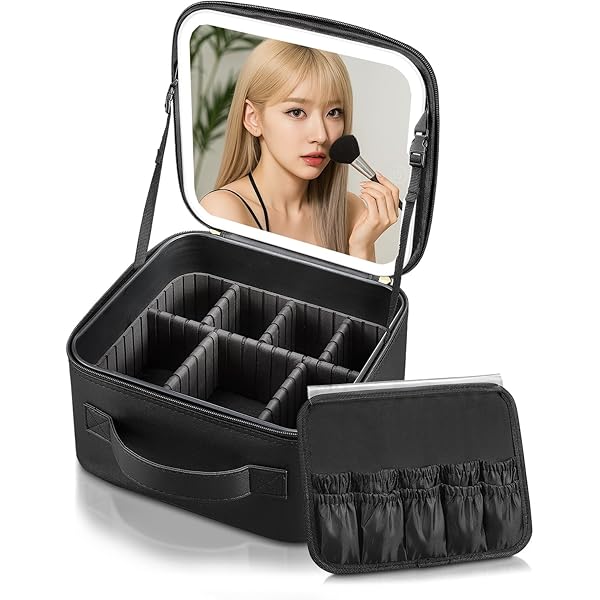 LEDライト付きメイクボックス ブラック Amazon.co.jp: 【2025年モデル】 メイクボックス コスメボックス