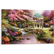 トーマスキンケード ヴィンテージ ステンドグラス 祈りの庭園 グラスマスターズ社 トーマスキンケード ヴィンテージ ステンドグラス 祈りの庭園 グラス