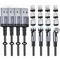 【片手充電】 便利 マグネット充電ケーブル黒2m1本 お好きな端子1個 Amazon.co.jp: マグネット 充電ケーブル SUNTAIHO 3-in-1 USB