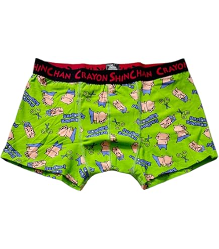 Amazon.co.jp: Crayon Shin-chan Boxer Briefs Green Star M Size