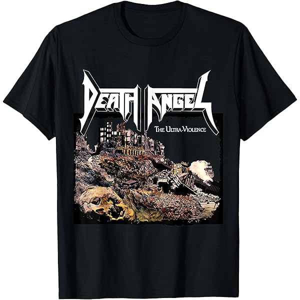 Amazon.co.jp: Death Angel Ultra Violence T-Shirt, Black