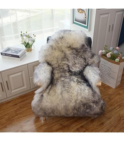 Amazon｜ムートンラグ 天然羊毛本物の毛皮 ラグムートン マット