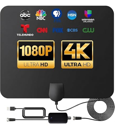 Amazon | Grithope 室内アンテナ【第3世代高感度信号アンプ内蔵】HDTV