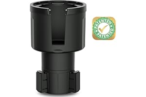 Swigzy Car Cup Holder Expander, Adjustable Expandable Insert Extender, Automotive Adapter Holds Hydro-Flask, Yeti, Nalgene, Owala, Large (32 40 oz) Water Bottles, Big Drinks - Universal Auto Vehicle