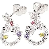 [ディズニー] Disney [特 別 仕 様] 塔の上のラプンツェル ジルコニア シルエット シルバー 925 ピアス レディース 公式 オフィシャル