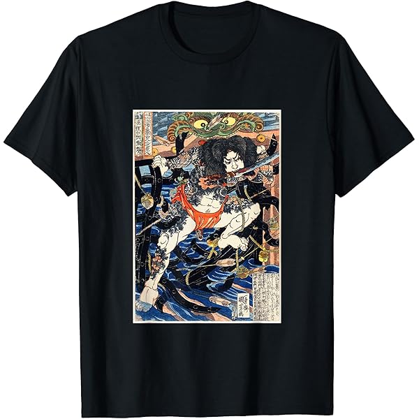 昭和レトロ★浮世絵★Ukiyo-e★vintage 縮緬シャツジャケット 昭和レトロ☆浮世絵☆Ukiyo-e☆vintage 縮緬シャツジャケット