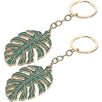 9 Hawaiianꕤ︎︎ ᗩᒪOᕼᗩモンステラ キーホルダー バッグチャーム Amazon.co.jp: [LIOOBO] キーホルダー ハワイアン モンステラ 葉