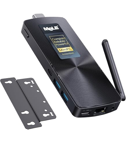 MeLE Quieter3C Fanless Mini PC Windows 11 Pro Celeron N5105 8GB