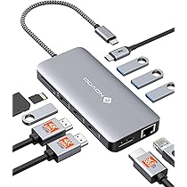 11-in-1 USB-Cドッキングステーション 最大3画面対応 Amazon.co.jp: 11-in-1 USB-C ドッキングステーション 縦置き型