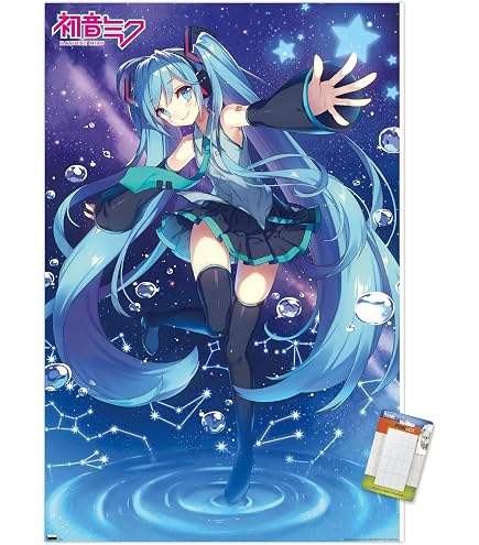 Amazon.co.jp: Trends International 初音ミク 波打つ壁用ポスター