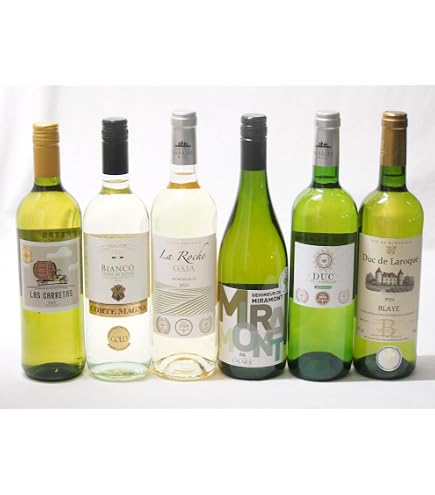 Amazon.co.jp: ハーフボトル 白ワイン飲み比べ 5本セット 360ml