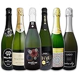 スパークリングワイン 飲み比べ ワインセット 辛口 スパークリングワイン6本セット カヴァ 京橋ワイン厳選 cava スパークリング 白ワイン スペイン フランス イタリア 美味しい欧州ワイン