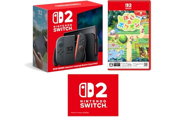 Nintendo Switch 2(日本語・国内専用) ＋ ぽこ あ ポケモン -Switch2 【Amazon.co.jp限定】特典 Nintendo Switch 2 ロゴデザイン マイクロファイバークロス 同梱
