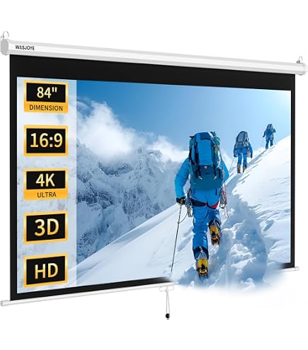 Amazon | プロジェクター スクリーン84インチ 16：9 フルハイビジョン