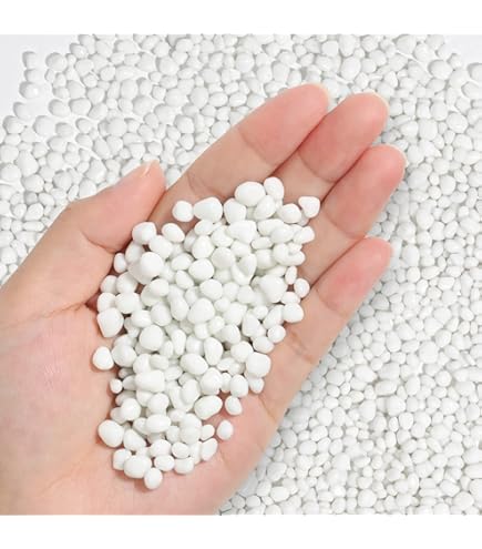 Amazon.co.jp: ROCKIMPACT 半透明 ホワイト小石 植物鉢 水族館 装飾