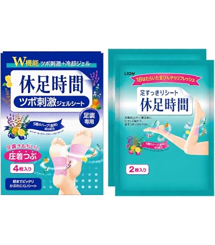 かえで様 休足時間 ツボ刺激ジェルシート 12枚入×24 Amazon.co.jp: 【まとめ買い】2個セット 休足時間 ツボ刺激ジェル